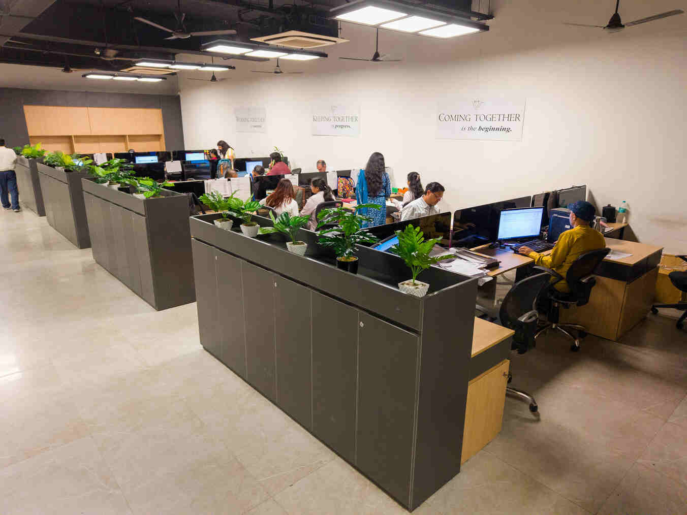 The modern and spacious office interior at a Veira facility
