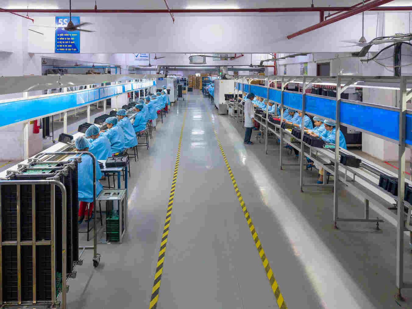 Veira's advanced LED TV assembly line
